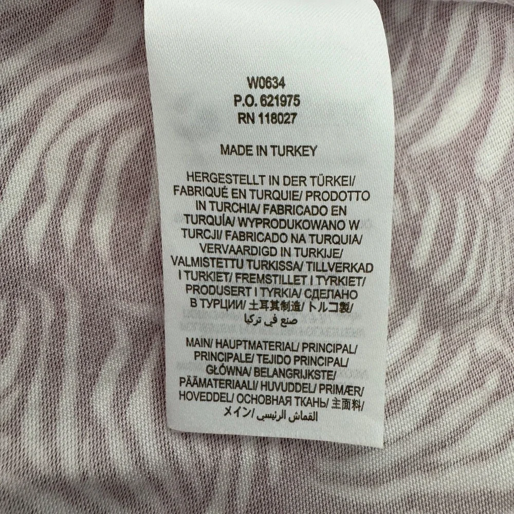 Boden Ottilie Shirt Dress Size 6 Maroon White Wave Print Midi Long Sleeve Belted - Picture 9 of 10